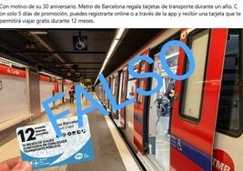¿Te ha llegado un bono gratuito de metro o bus a través de Facebook? No piques: es una estafa