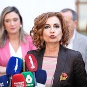 María Jesús Montero, días atrás en el Parlamento de Andalucía.