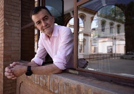 Maíllo, en la tarde de este miércoles, en La Térmica antes de la entrevista.