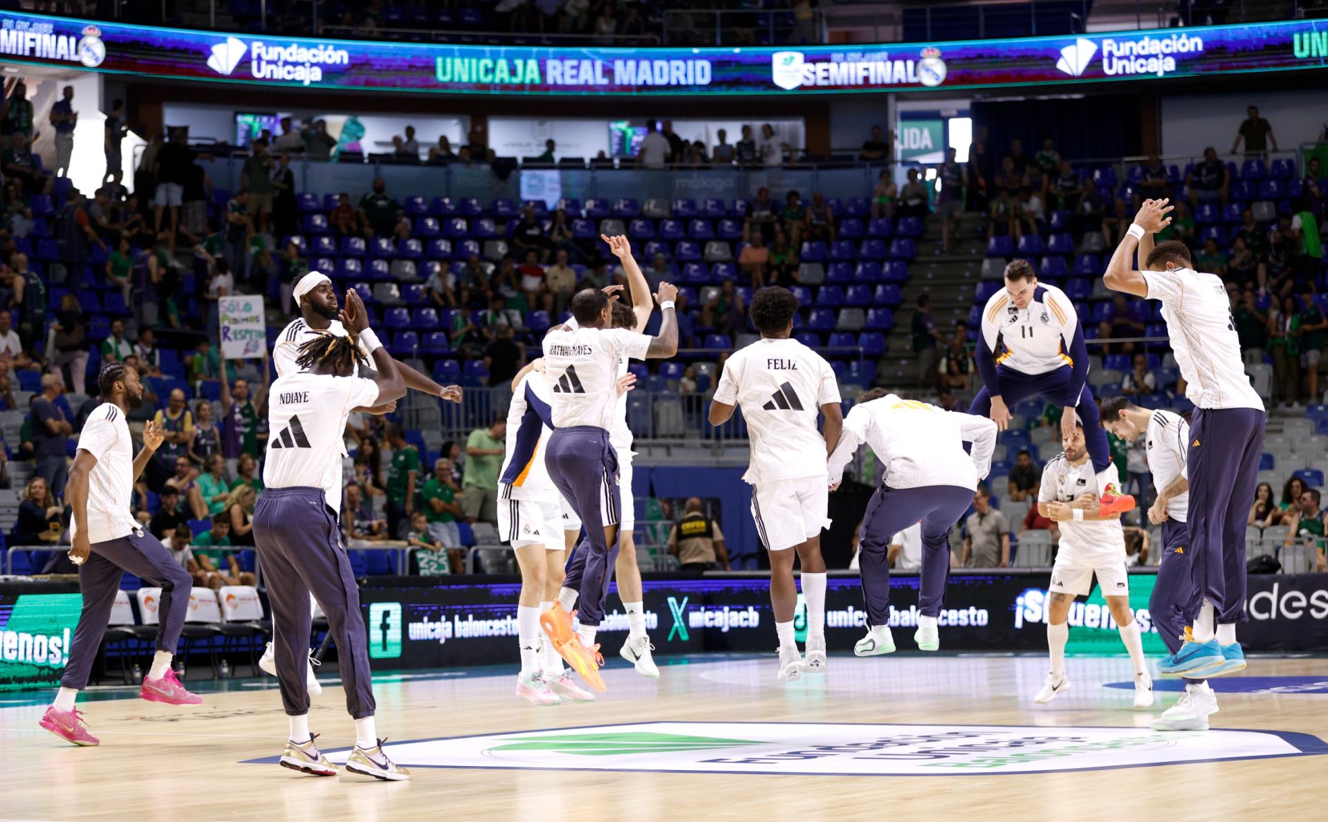 El cuarto duelo entre Unicaja y Real Madrid, en imágenes