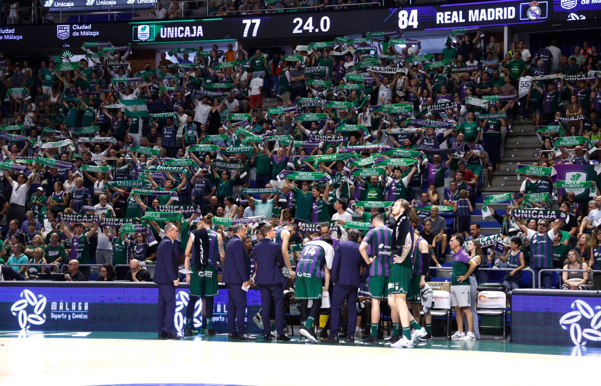 El cuarto duelo entre Unicaja y Real Madrid, en imágenes