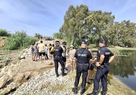 Trabajos preliminares para la EDAR Norte en medio de un gran despliegue policial
