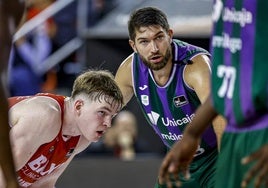 Killian Tillie, en el partido ante el Manresa.