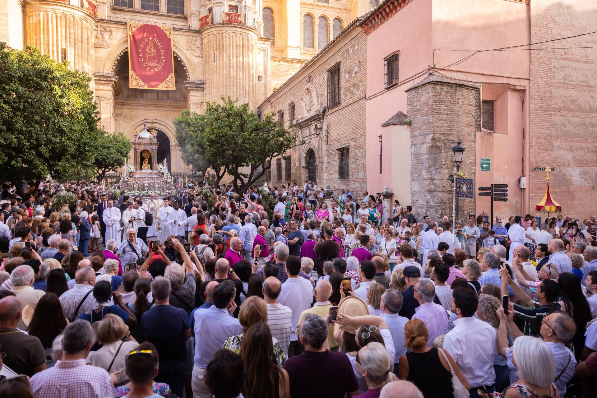La procesión del Corpus por el Centro de Málaga, en imágenes