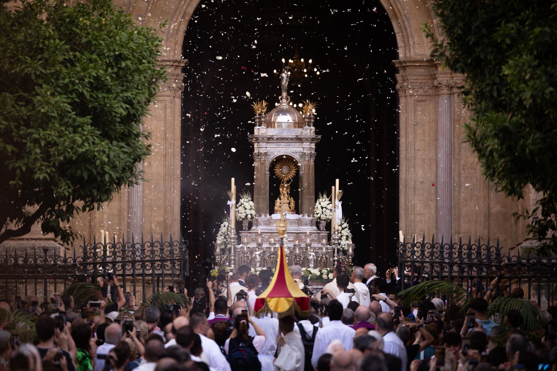 La procesión del Corpus por el Centro de Málaga, en imágenes