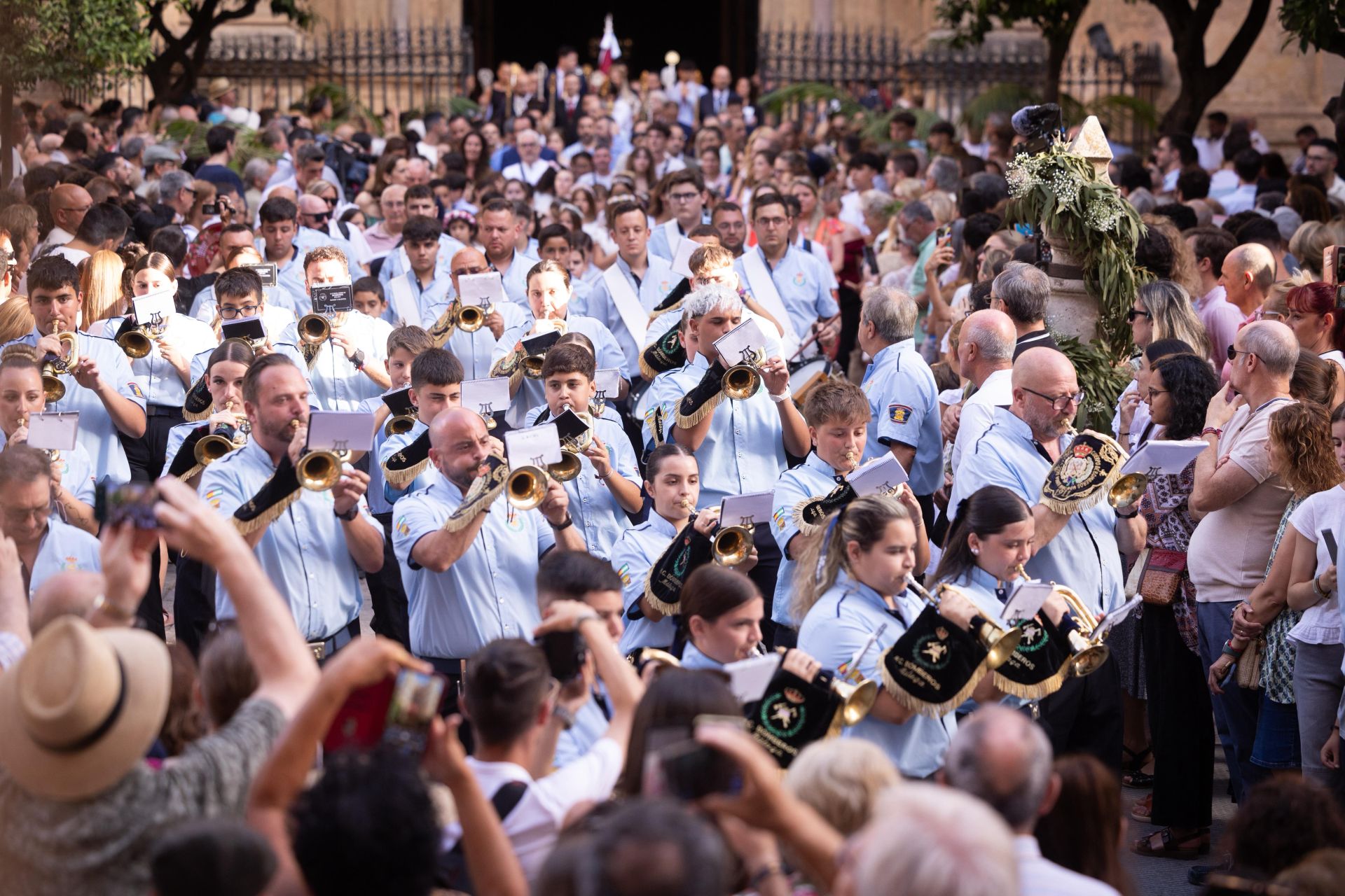 La procesión del Corpus por el Centro de Málaga, en imágenes