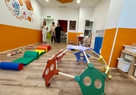 Visita de la alcaldesa a las nuevas instalaciones.