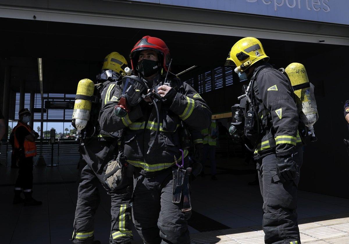 Hallan tres perros muertos tras el incendio de una vivienda de Málaga en San Juan