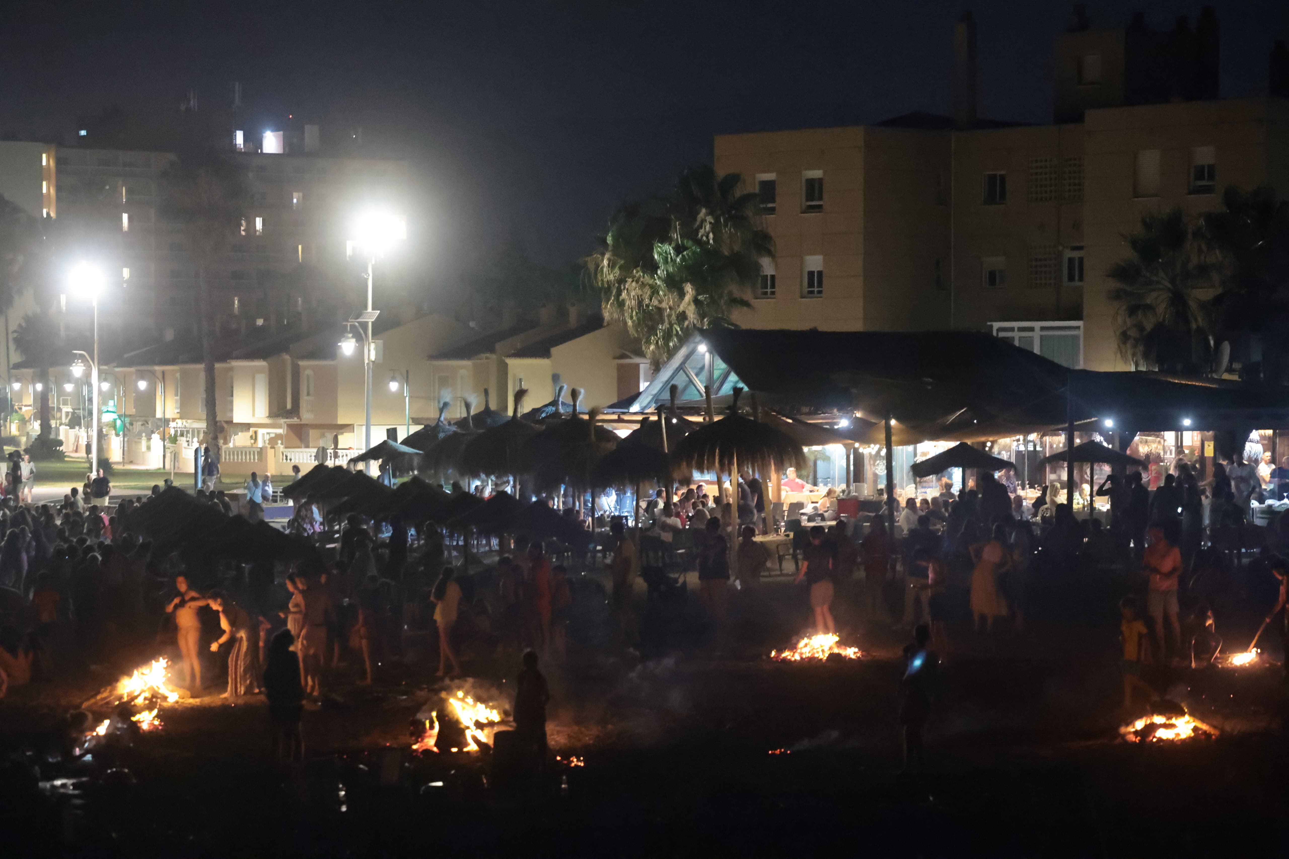 Noche de San Juan en las playas de Málaga