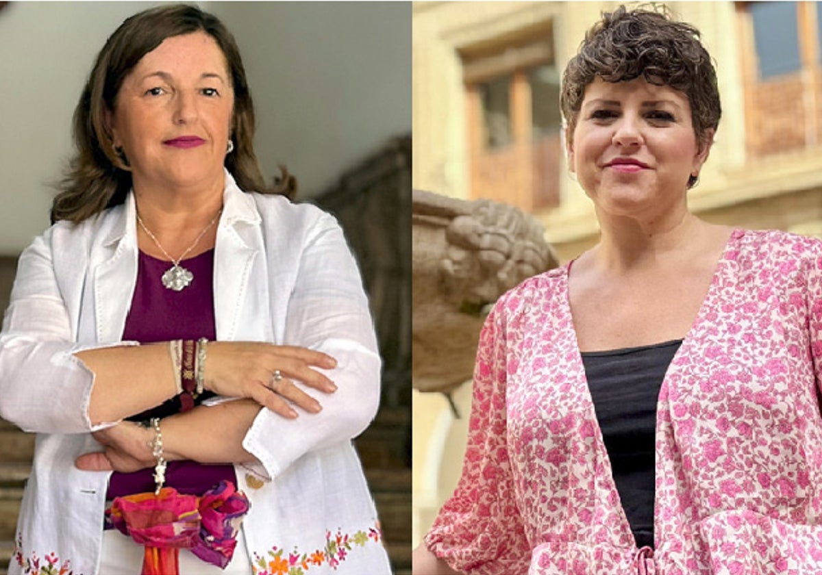 Lourdes Moreno y María Rosales, regidora y pregonera de la Real Feria de Agosto de Antequera