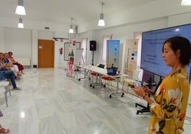 Paloma Prada Pagola, en la presentación de su nuevo proyecto empresarial.
