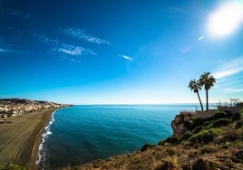 Vista del litoral de Rincón de la Victoria.