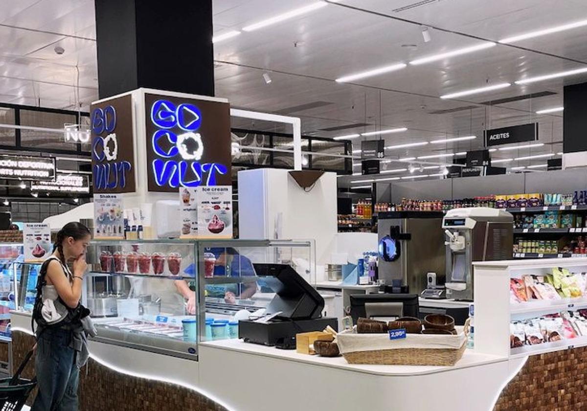 El stand de Goconut está en El Corte Inglés de Puerto Banús.