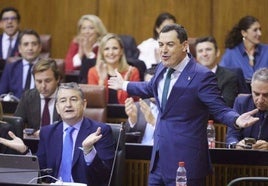 Juanma Moreno se solidariza con la portavoz socialista frente a ataques machistas