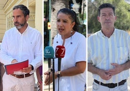 Daniel Pérez, Toni Morillas y Antonio Alcázar.