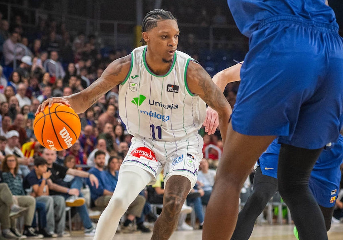 Tyson Carter, durante la eliminatoria contra el Barcelona.