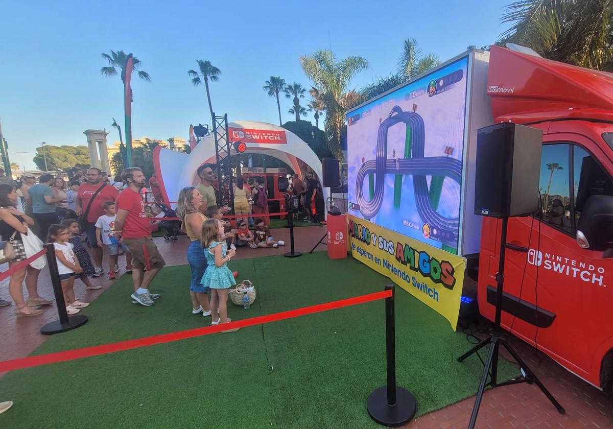 Imagen de las carpas de Nintendo, el año pasado en Málaga