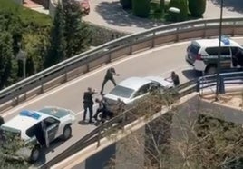 Arrestan en Cerrado de Calderón a dos hombres tras una persecución por la autovía en Málaga