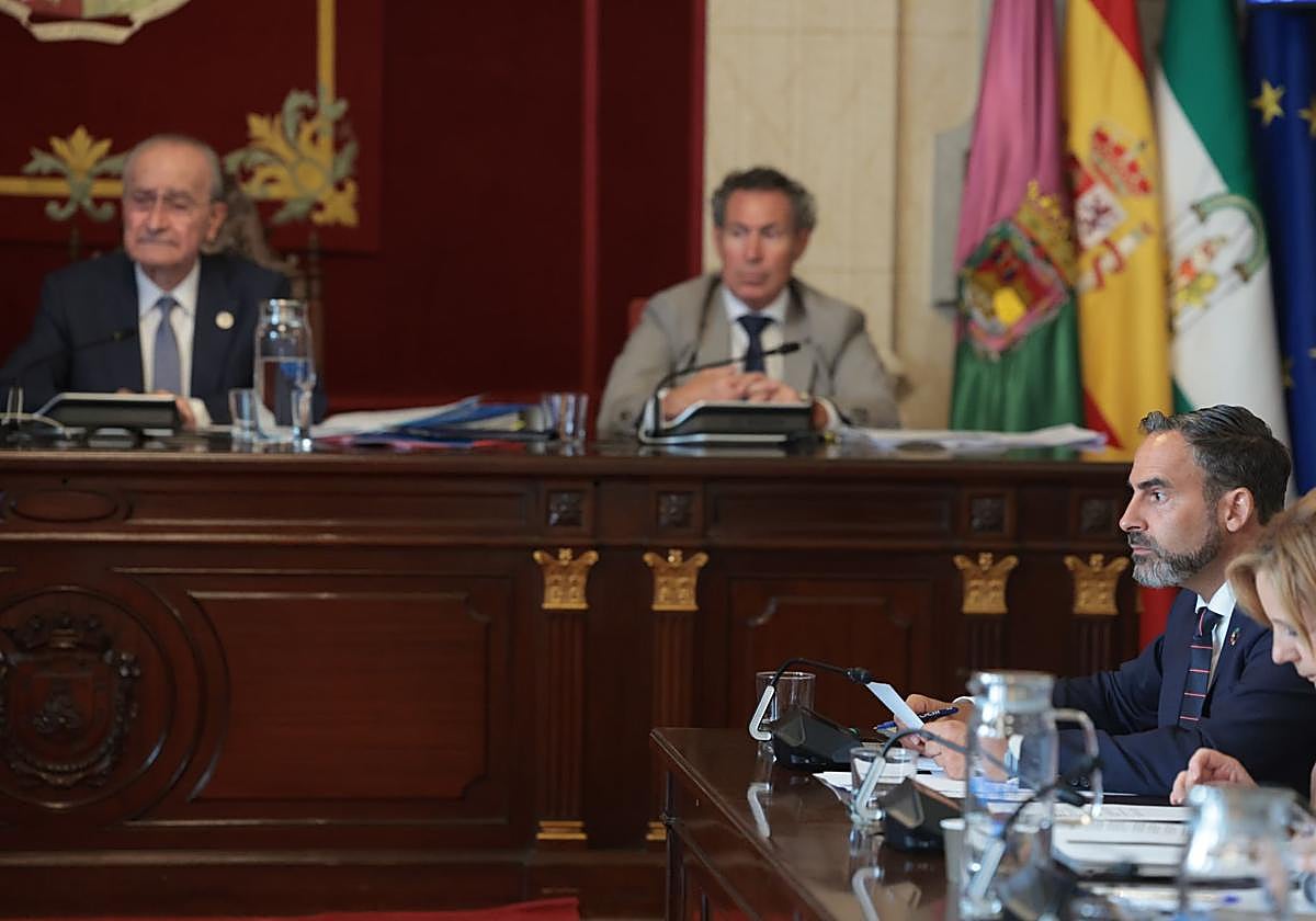 Un momento del pleno de Málaga, este miércoles.