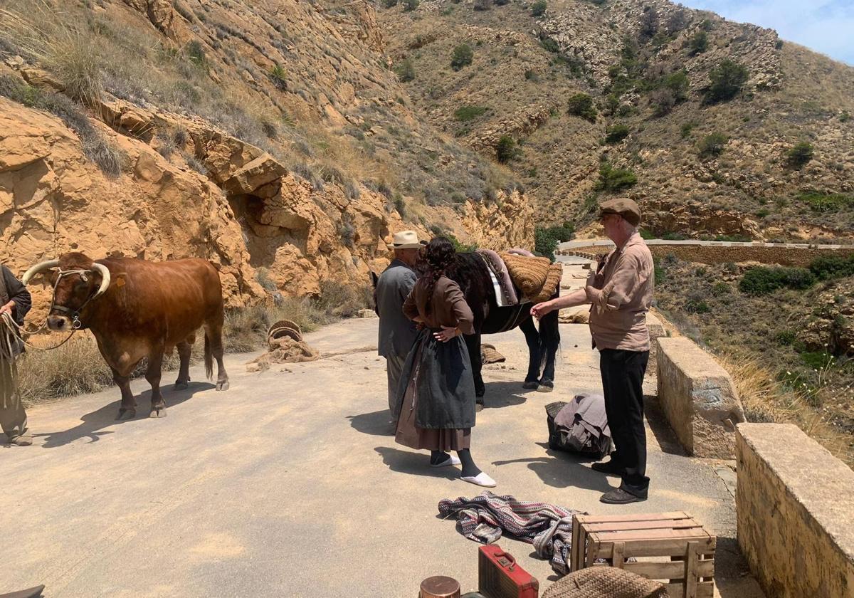 El cineasta malagueño Coke Arijo rueda en Benidorm 'La hora escrita', un cortometraje sobre La Desbandá