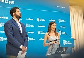 Borja Vivas y Elisa Pérez de Siles esta mañana.