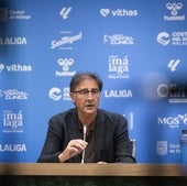 Loren Juarros, durante la comparecencia en rueda de prensa.