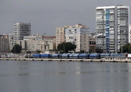 Vista del puerto de Málaga.