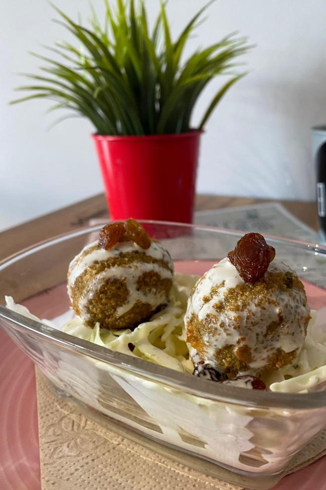 Falafel de El Carajo, 100% caseros y deliciosos.
