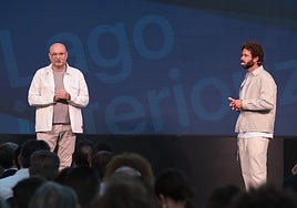 Paco Lago y Alejandro Picatoste, durante su charla.