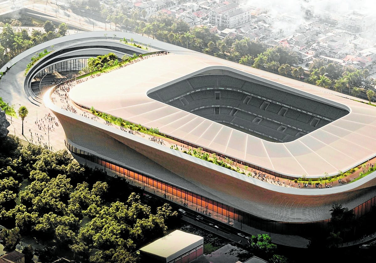Imagen de la futura Rosaleda, incluida en el proyecto inicial.