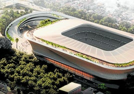 Imagen de la futura Rosaleda, incluida en el proyecto inicial.