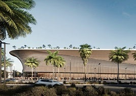 Imagen de cómo podría ser el estadio de La Rosaleda en el futuro.