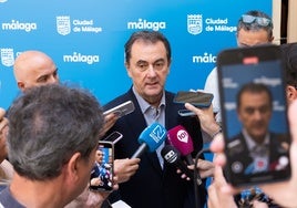 José María Muñoz, durante la comparecencia.