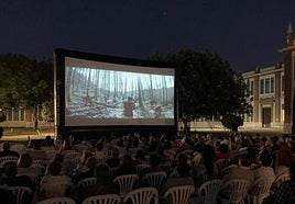 Foto de archivo del ciclo de cine al aire libre