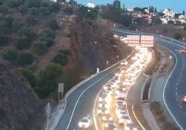Imagen de las cámaras de la DGT a la altura de la Cala del Moral