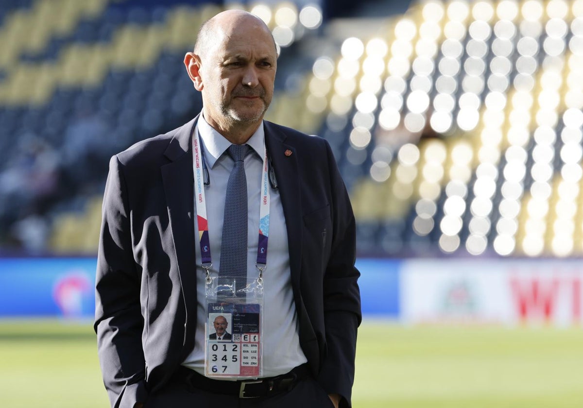 Rafael Louzán, presidente de la Federación Española de Fútbol.