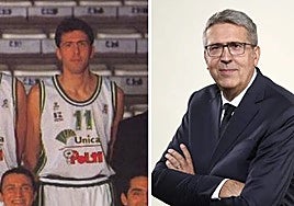 Avdic, con el dorsal 11, y en la actualidad.