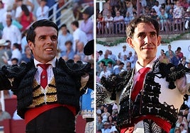 De Justo, a la izquierda, y Fortes, a la derecha, en La Malagueta.