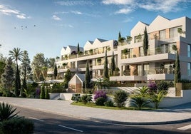 Recreación virtual del nuevo residencial, proyectado en el límite de Benalmádena.