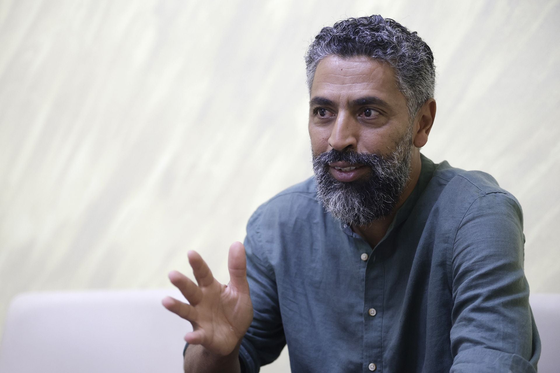 Ahmed Khalifa, en un momento de la entrevista con SUR.