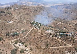 Vista aérea de la zona del siniestro.