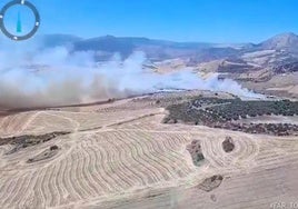 Zona donde se ha originado el fuego.