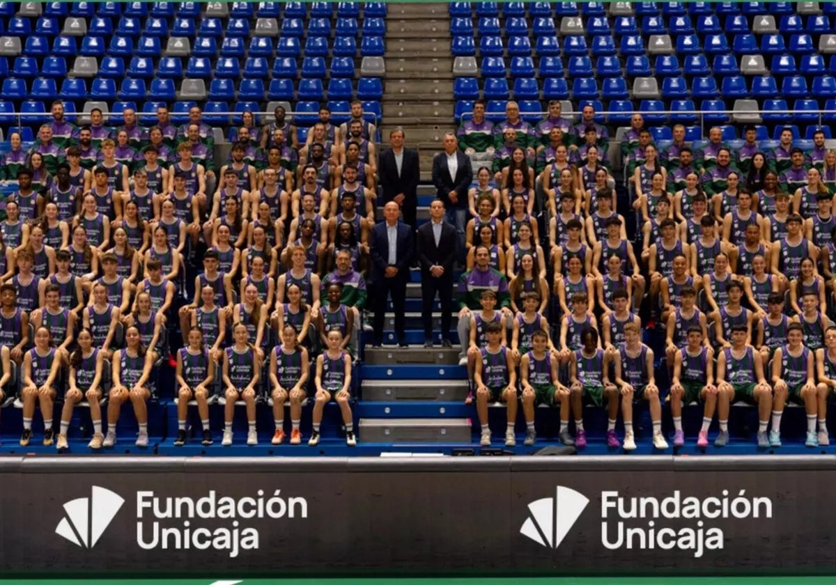 Foto de cantera del Unicaja la pasada temporada.