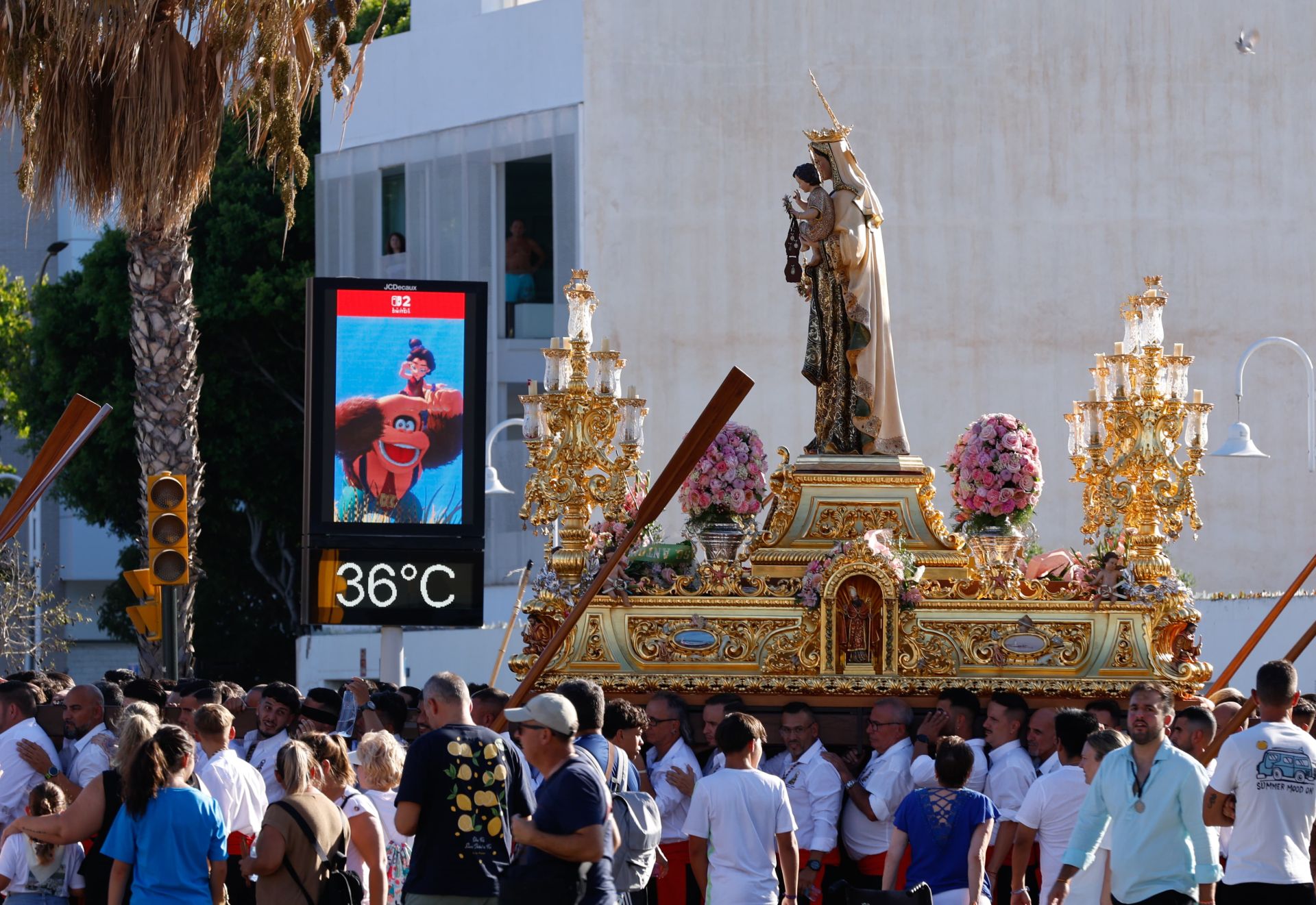 Procesión de la Virgen del Carmen de Huelin
