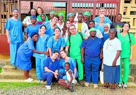 Los miembros de la primera misión médica internacional de Fundación Clínica Premium.
