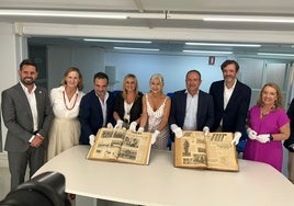 Acto de donación del fondo histórico de SUR e 'Ideal' a la Biblioteca de Andalucía.