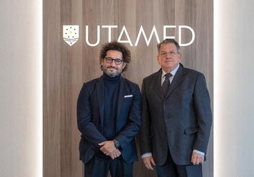 El presidente de la Utamed, Paco Ávila, y el rector de la Utamed, Juan de Dios Jiménez