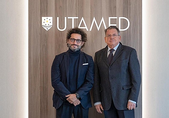 El presidente de la Utamed, Paco Ávila, y el rector de la Utamed, Juan de Dios Jiménez