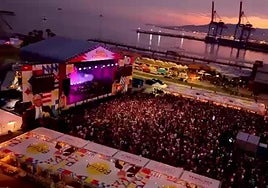 Así se ve el festival Brisa desde el cielo