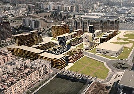 Recreación del proyecto de la bautizada como Manzana Verde.